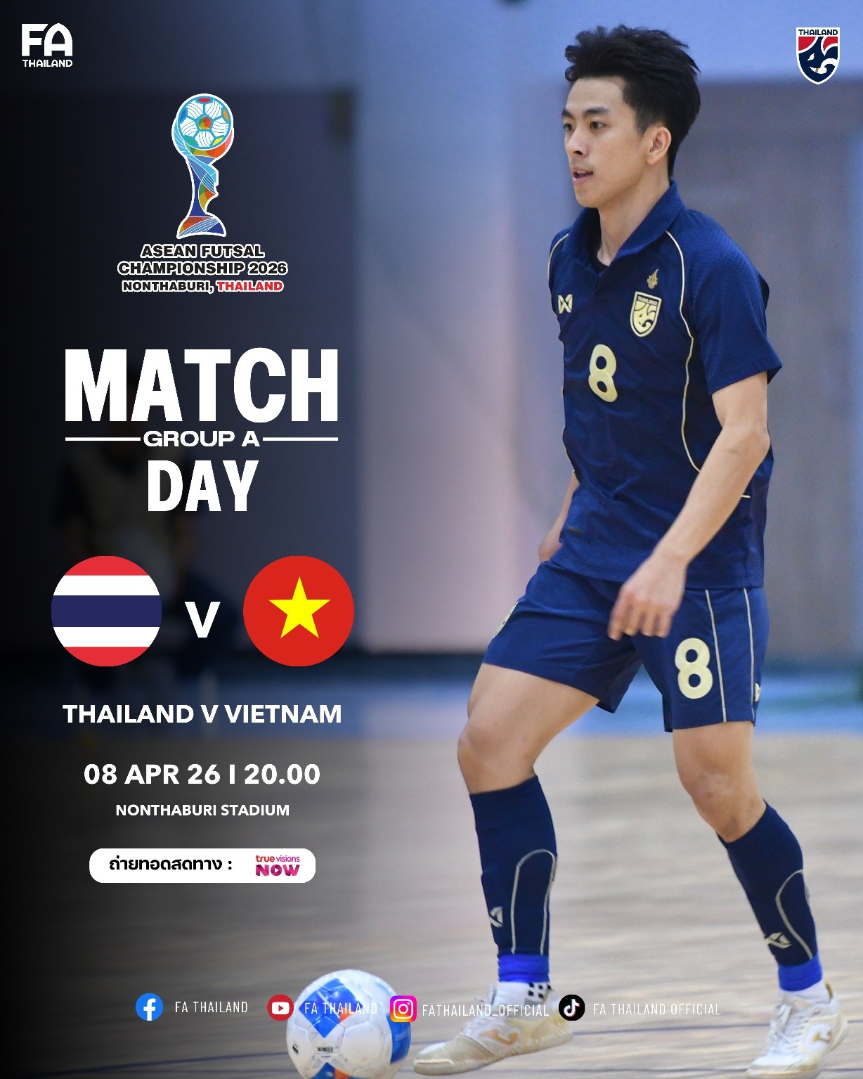 Futsal Việt Nam vs Thái Lan: Trận chiến bản lề cho ngôi đầu bảng A